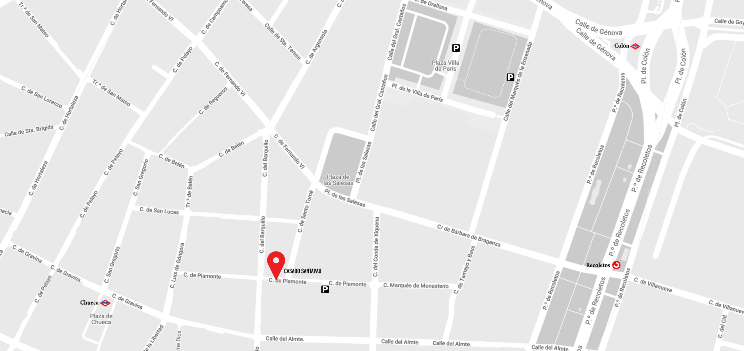 Mapa Galería Casado Santapau